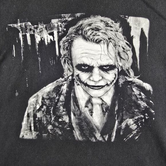 Vintage Joker Shirt Medium Batman Dark Knight Heath Ledger Y2K Vtg DC Comics - Picture 4 of 8